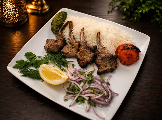 Lamb Chop Kabob.